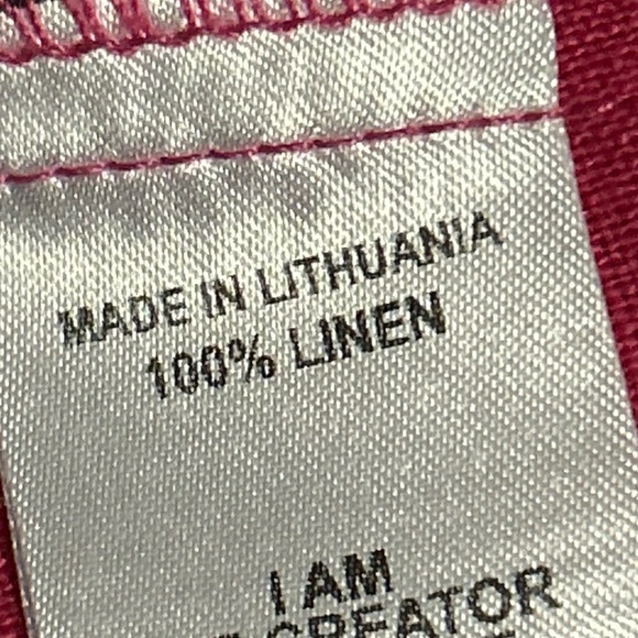 FLAX Pink Sleeveless Ruffle Hem Linen Midi Dress P (4/6) - Picture 9 of 13